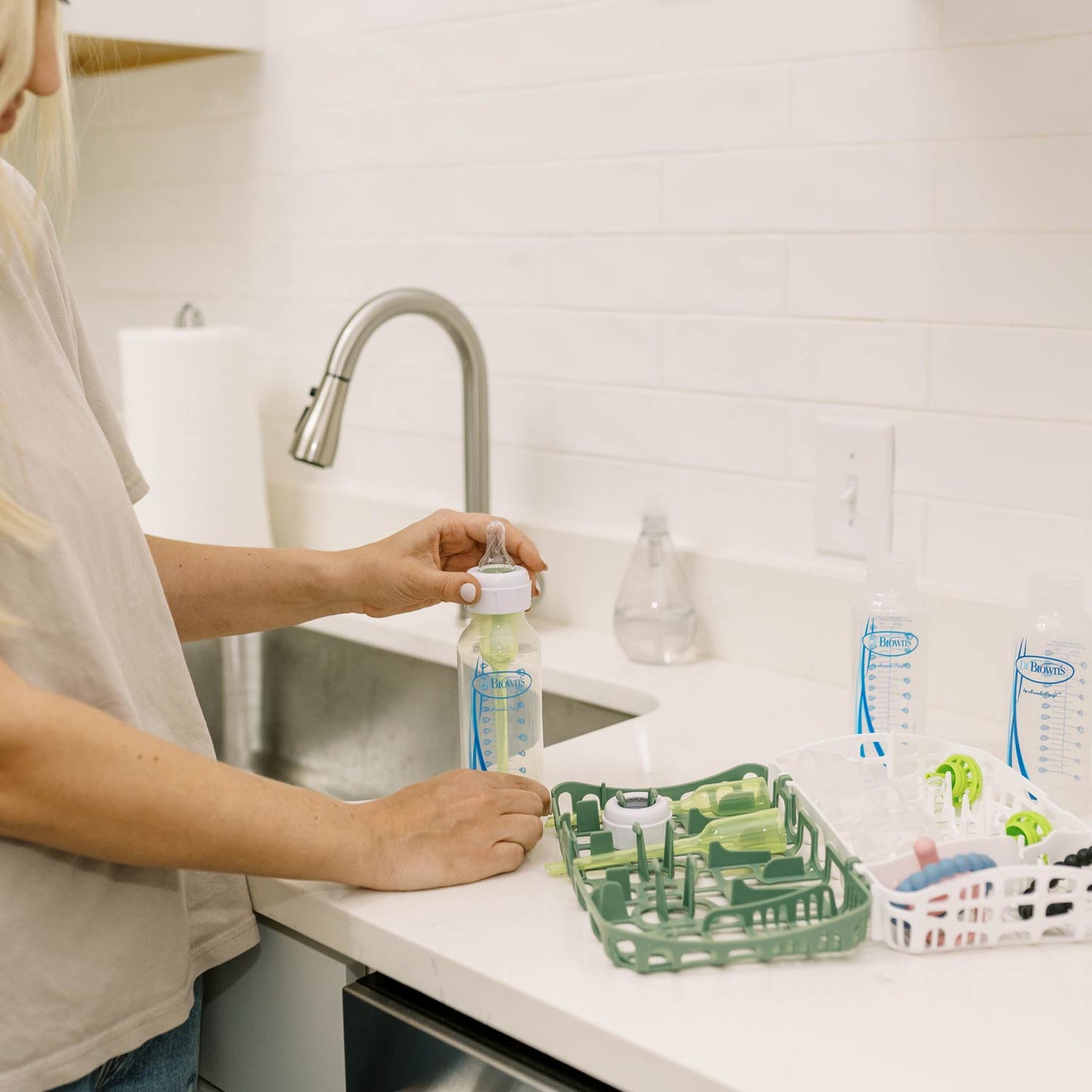 Dr. Brown's™ Options+™ Dishwasher Basket for Narrow Baby Bottle Parts