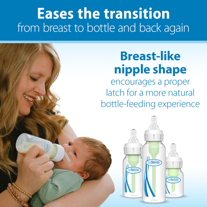Dr. Brown's Natural Flow Narrow Baby Bottle Silicone Nipple, Level T, 6-Pack