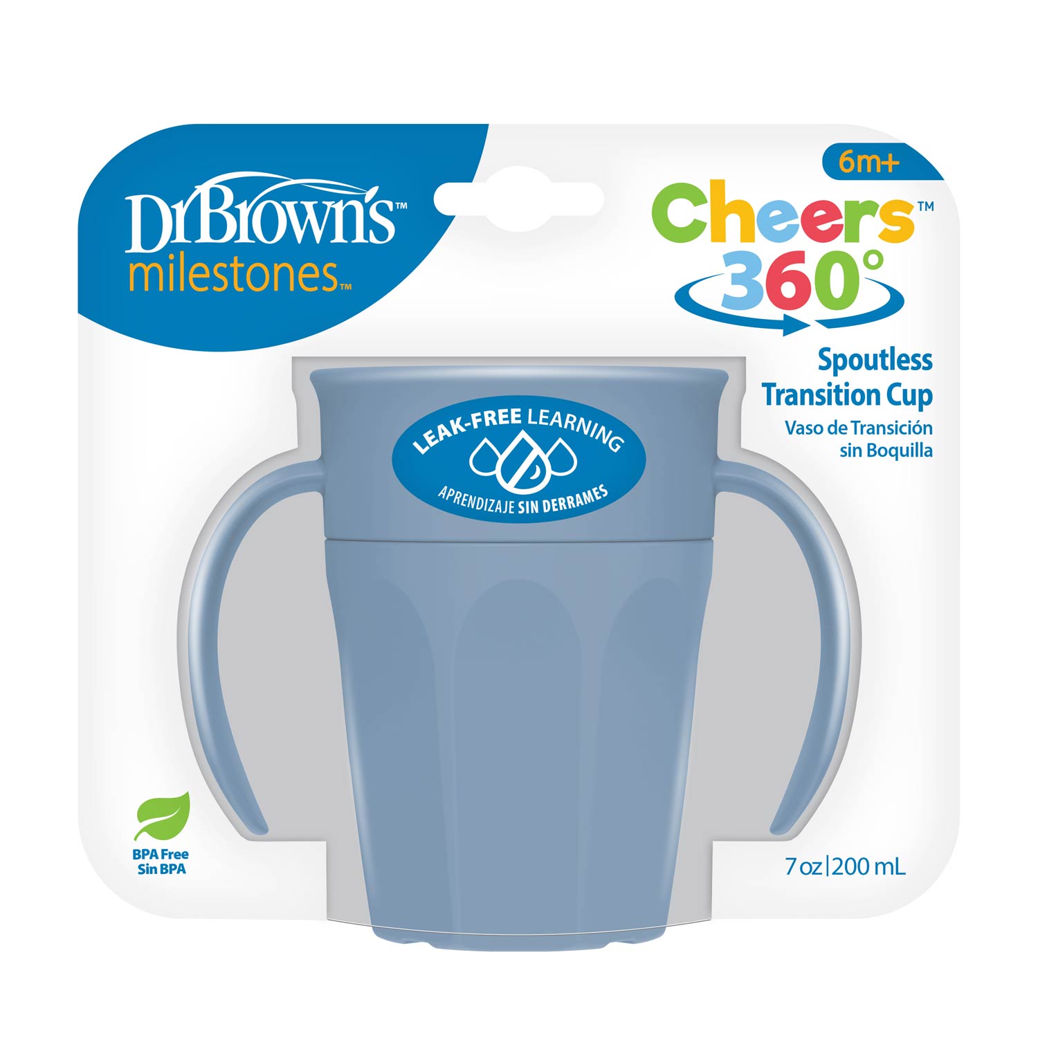 Dr. Brown’s® Milestones™ Cheers360™ Cup with Handles, 7 oz/200 mL