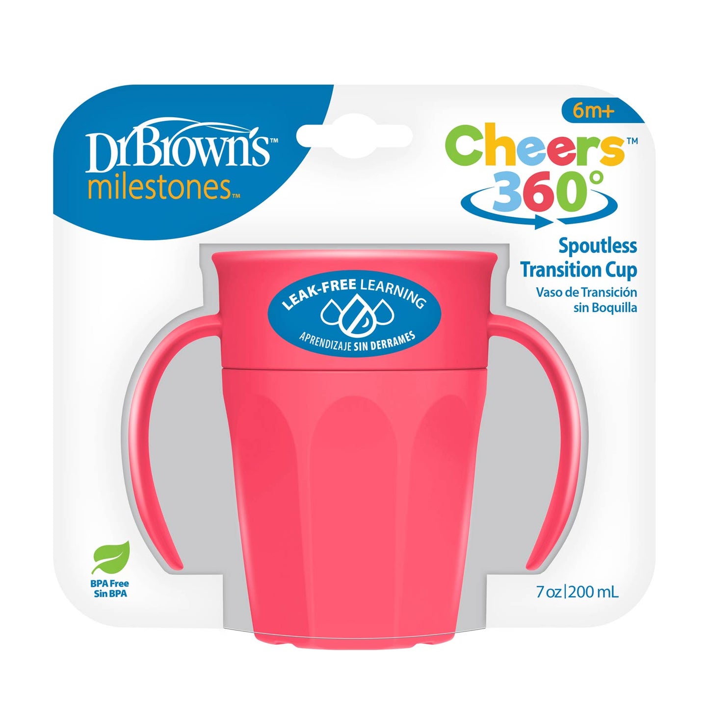 Dr. Brown’s® Milestones™ Cheers360™ Cup with Handles, 7 oz/200 mL