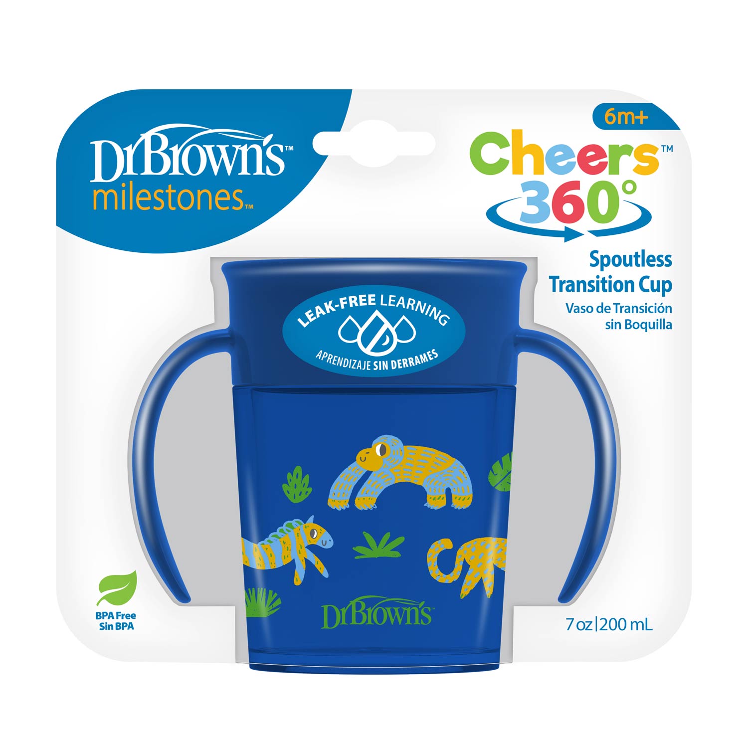 Dr. Brown’s® Milestones™ Cheers360™ Cup with Handles, 7 oz/200 Ml