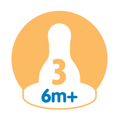 Dr. Brown's Natural Flow Narrow Baby Bottle Silicone Nipple, Level 3, 2-Pack