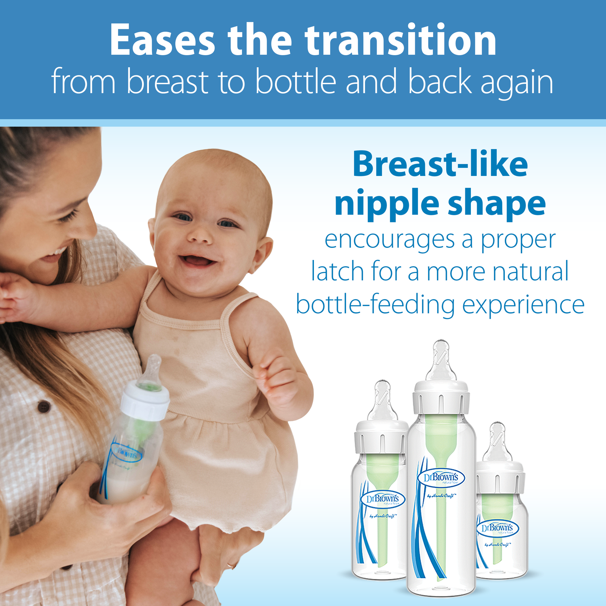 Dr. Brown's Natural Flow Narrow Baby Bottle Silicone Nipple, Level 4, 2-Pack