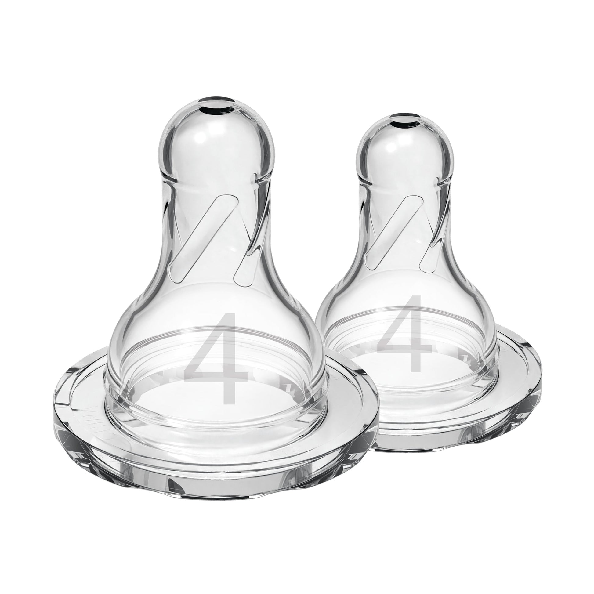 Dr. Brown's Natural Flow Narrow Baby Bottle Silicone Nipple, Level 4, 2-Pack