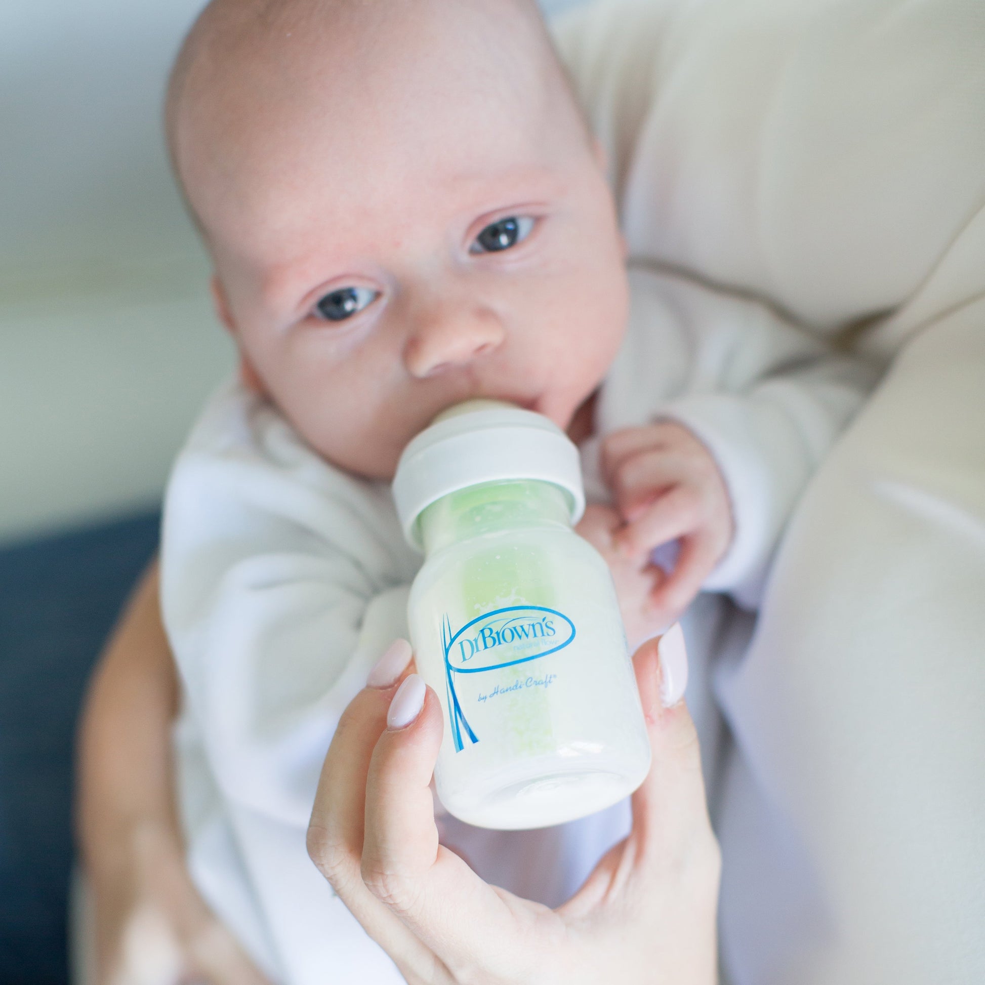 Dr. Brown's Natural Flow Anti-Colic Narrow Baby Bottle, 2oz/60mL with Preemie Flow™ Nipple, 2-Pack